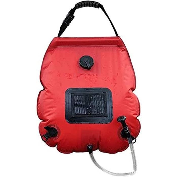 Accessoire Plein Air Sac Douche Solaire 20L Portable - Camping Randonnée Plage Chauffage Eau Camping