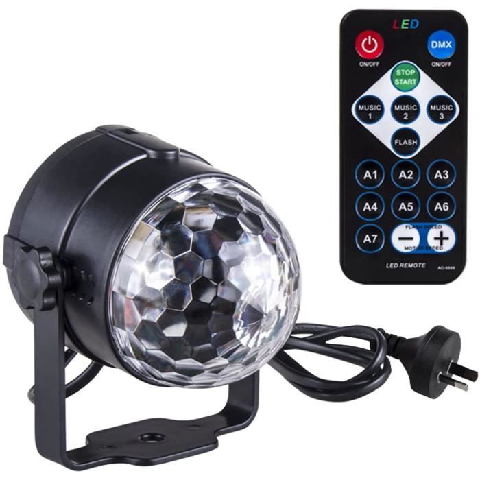 Lumière Disco DMX Avec 9 Lentilles LED - Projecteur DJ Pour Fêtes Et Clubs