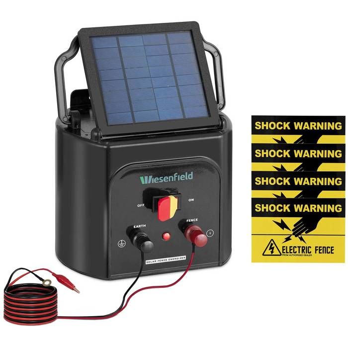 Électrificateur De Clôture Fensecure 12V Ou Solaire - 1 Joule, 20km, Neuf