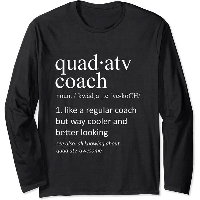 Quad Atv Funny Dictionary Definition Entraîneurs Manche Longue