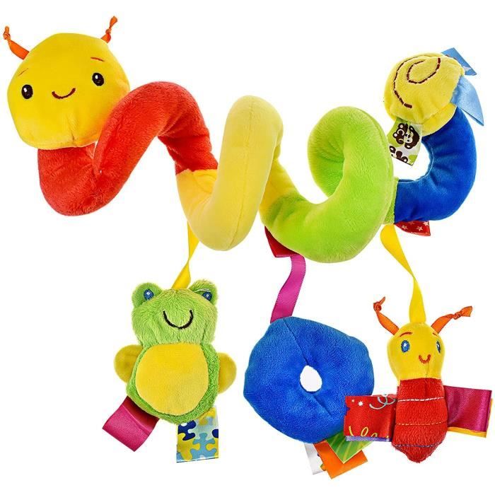Spirale D activite Bebe Peluche pour Poussette et Siege Auto Jouets pour Bebes pour Le Developpement Precoce pour Votre Bebe Cdiscount Puericulture Eveil bebe
