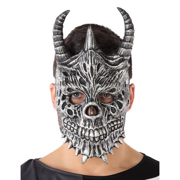 Masque dragon gris adulte