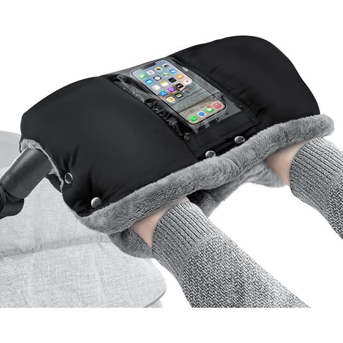 Gants De Poussette Hiver - Moufles Polaire Coupe-Vent Imperméables Pour Bébé