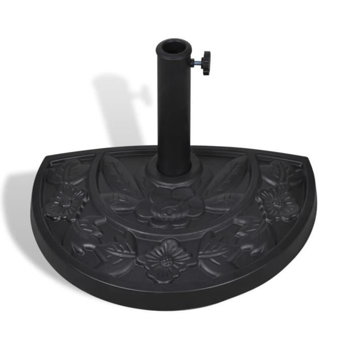 BET Socle de parasol demi-rond Résine BET9472646108340