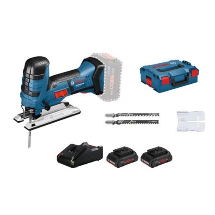 Scie sauteuse 18V GST 18 V LI + 2 batteries Procore 4 Ah + chargeur + coffret Boxx BOSCH 06015A510Q - vue 2