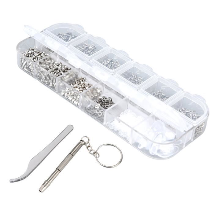 Kit De Réparation Pour Lunettes 500 Pièces - Tournevis, Vis, écrous