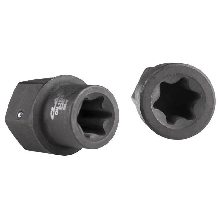 Impact E Torx Star Lot de 17 douilles femelles E5 vers E24 3/8 et 1/2 US Pro