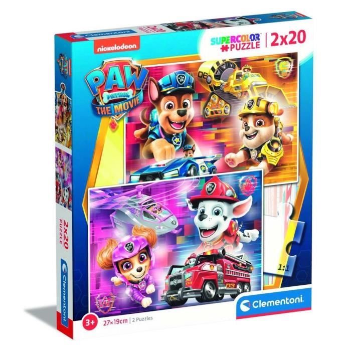 Puzzles 3x49 pièces : Pat'Patrouille, le Film (Paw Patrol) : Chase