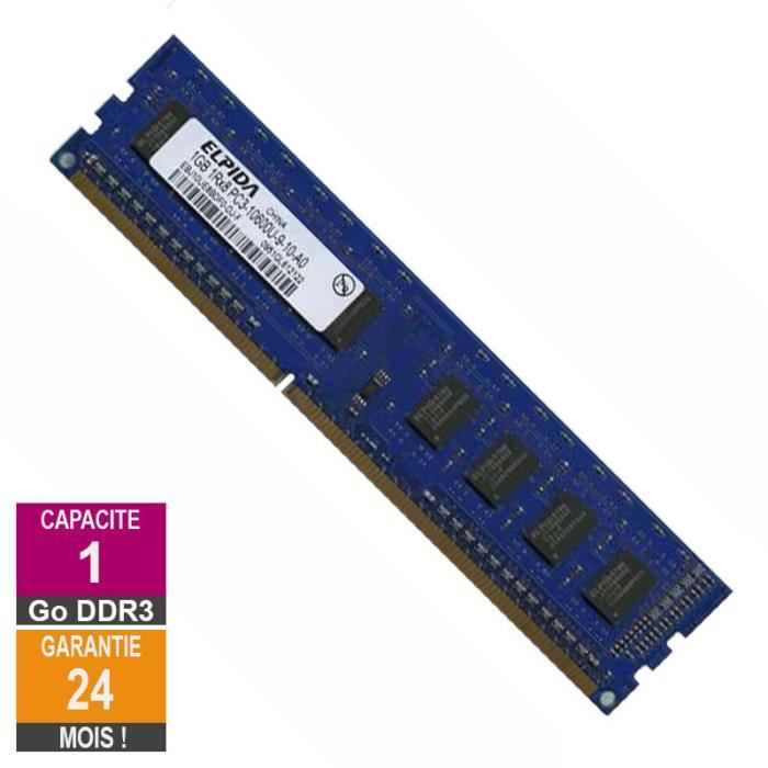 RAM DDR3】 RAM de bureau Giga 8 Go DDR3 8 Go DDR3-1600 MHz PC3-12800 CL11  1,5 V 240 broches sans tampon non ECC UDIMM pour PC 