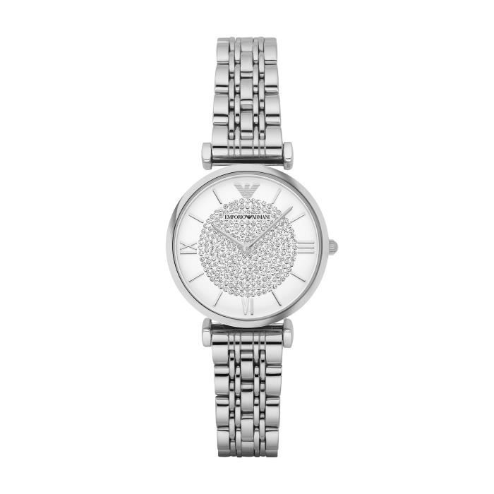 Emporio armani women's stainless steel bracelet watch 32mm ar1925 discount