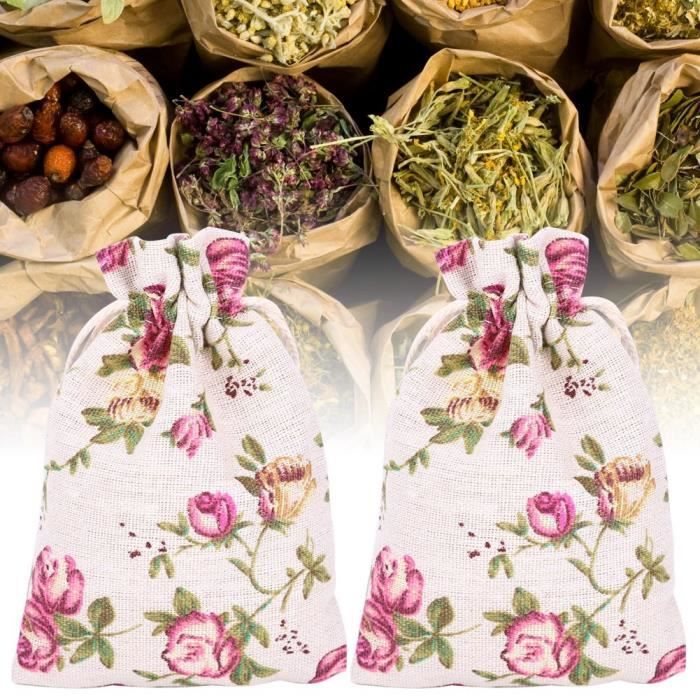 20 En Toile De Jute Sac Cadeau Avec Cordon Petite Poche De