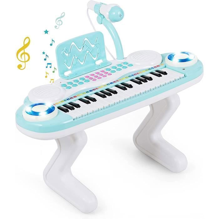Électronique Numérique Mini Piano 37 touches avec Microphone En Plastique  ABS Batterie Alimenté Enfants Portable Numérique Musique Électronique
