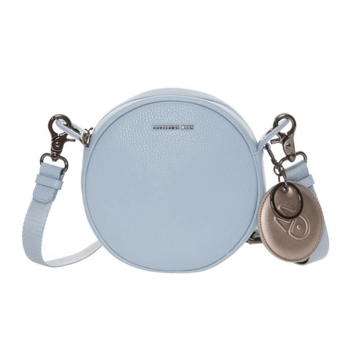 Sac à épaule Mandarina Duck Mellow Leather, Cuir De Veau Noir, Femme, Bandoulière Ajustable