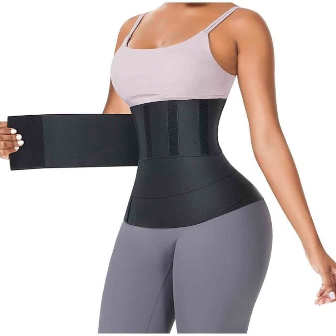 Gaine Ventre Plat, Gaine Amincissante de Taille Réglable Extensible,  Ceinture de Sudation Femme Invisible,Gaine Minceur Bandage Wrap