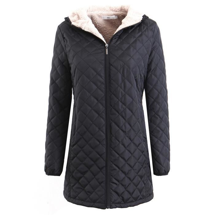 Doudoune Hiver Enfant Fille - Manteau Chaud Mi-long à Capuche Fourrure, Coupe-vent Et Imperméable - 6