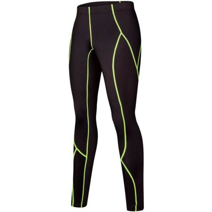 Ruowuhen Leggings Sport Homme Compression - Pantalon Running Séchage Rapide Fitness Gym Basketball