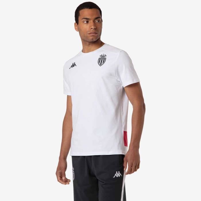 Kappa Kombat Home AS Monaco T-Shirt Homme - Maillot Replica Officiel ASM