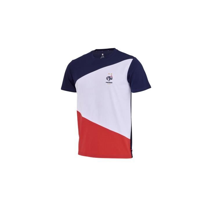 t-shirt france color block - bleu marine/blanc/rouge - m