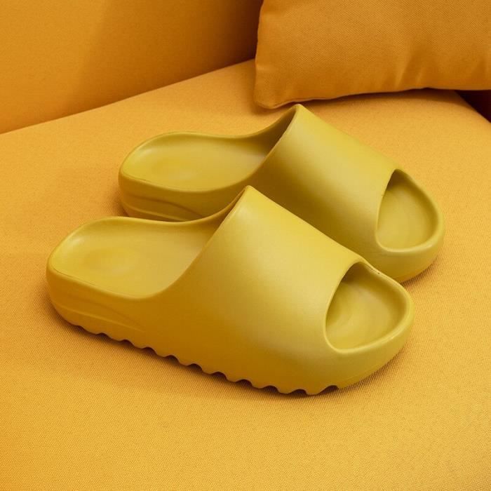 Chaussons Femme PERLETTI Semelle Épaisse - Mules Douces Hiver, Antidérapantes, Confort Maison