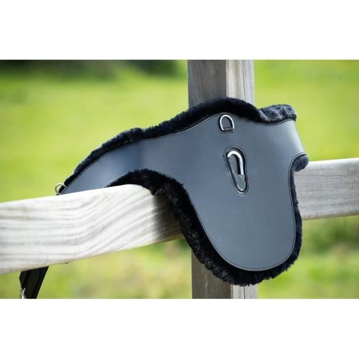 Sangle anatomique mouton synthetique pour cheval HFI - black - 140 cm