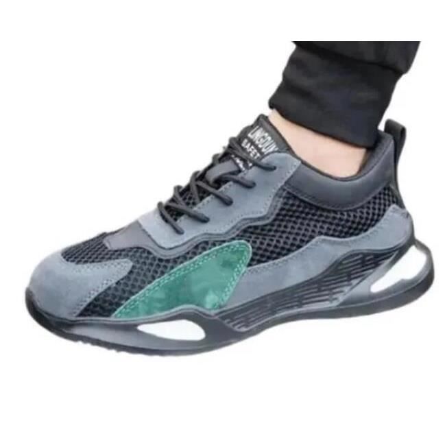 Chaussures De Sécurité Hommes Femmes Chaussures De Travail Légères Respirantes Chaussures De Protection Chaussures De Sport En Acier Unisexe