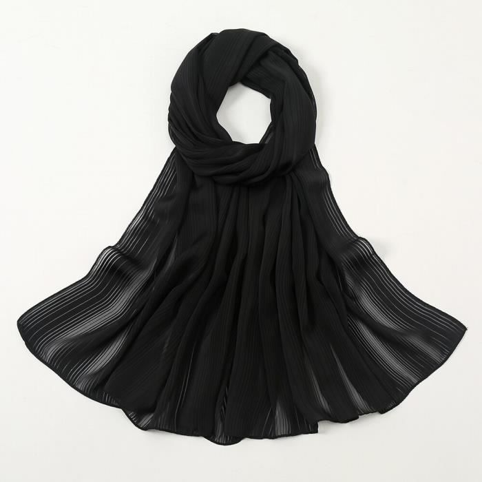 Lipfer Écharpe Coule De Mousseline 1pc Rétros Pearl Siclonnet Écharpe Écharpe Scarpe En Mousseline Scure De En Soie Pour Les Femmes Pour Femmes