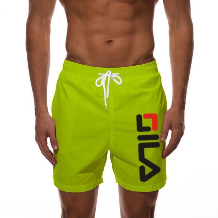 Short De Bain En Maille Pour Hommes - Green[D3195] - Marque - Modèle