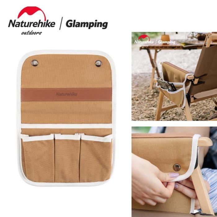Sac De Rangement Suspendu En Toile De Jute Pour Lit - 5 Poches, Ajustable, Pour Berceau, Lit Superposé, Camping (30x20cm)