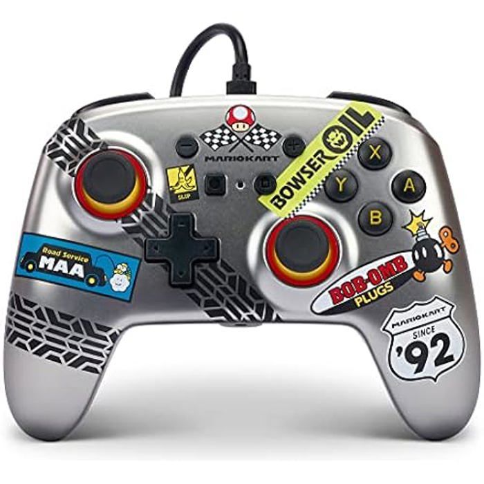 Manette de jeu - PowerA - Switch OLED et Lite - Filaire - 35 mm - Câble USB 3 m