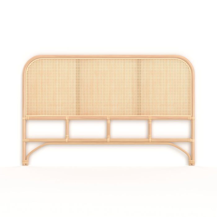 Tête de lit en rotin et cannage 140 cm - Naïra - Maison Pavane Tête de lit en rotin et cannage 140 cm - Naïra - Maison Pavane