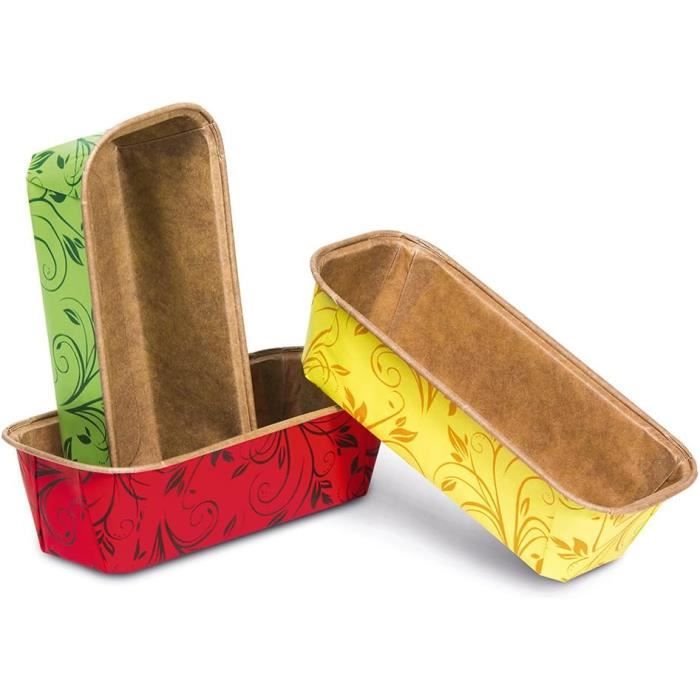 Lot De 25 Moules à Cake Rectangulaires MAGICLULU - Papier