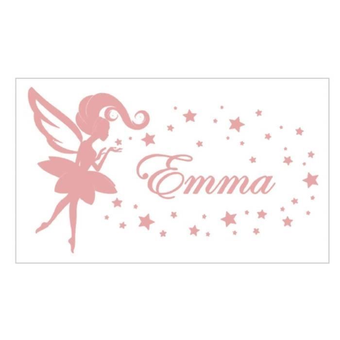 M2652 Stickers Chambre Fille Stickers Enfant Sticker Chambre Bebe Fille Personnalise Creant Une Sensation Rose Cdiscount Maison