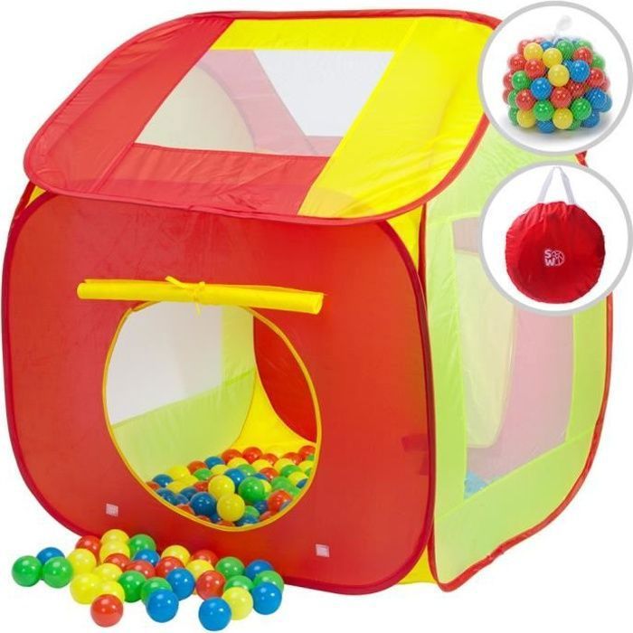 Piscine A Balles Pour Enfants Bebe Avec 0 Balles Tente De Jeux Enfants Cabane Maison Sac De Transport Jouets Interieur Exterieur Cdiscount Jeux Jouets