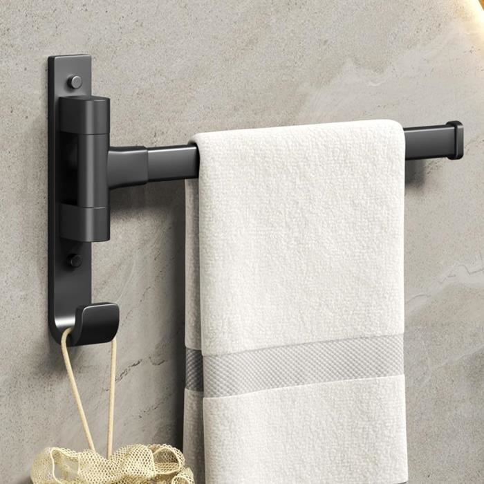 Porte Serviette Salle de Bain Double Barres Porte Serviette Mural en