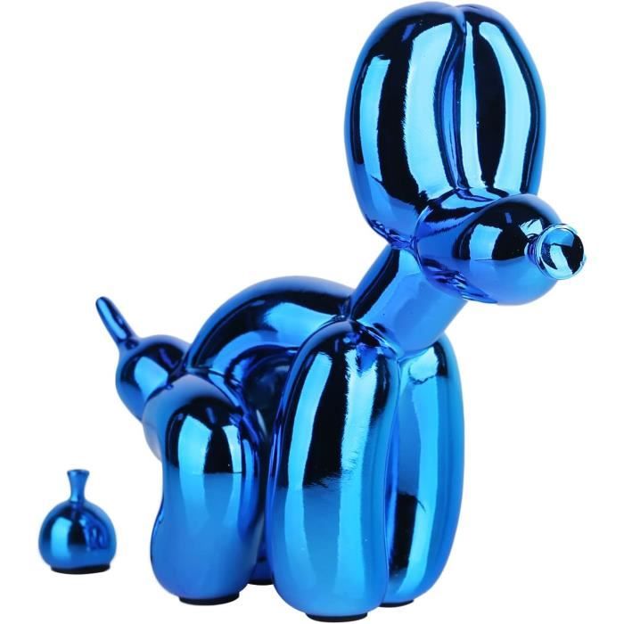 MAFNIO Squat Ballon Chien Statue Résine Sculpture Décor À La Maison Moderne Bureau D Coration De Accessoires Pour Salon Figures D Animaux Rouge