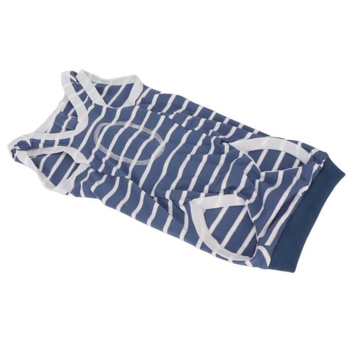 Comparer les prix de Combinaison de récupération pour chien SURENHAP - Extensible, respirant, col réglable - Bleu