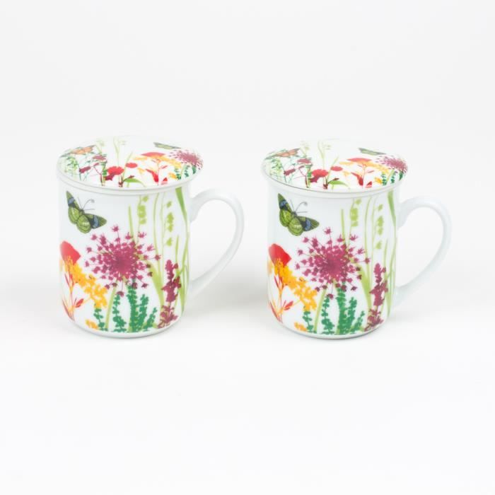 TABLE PASSION - COFFRET 2 TISANIERES TUTTI FIORI - Cdiscount Maison