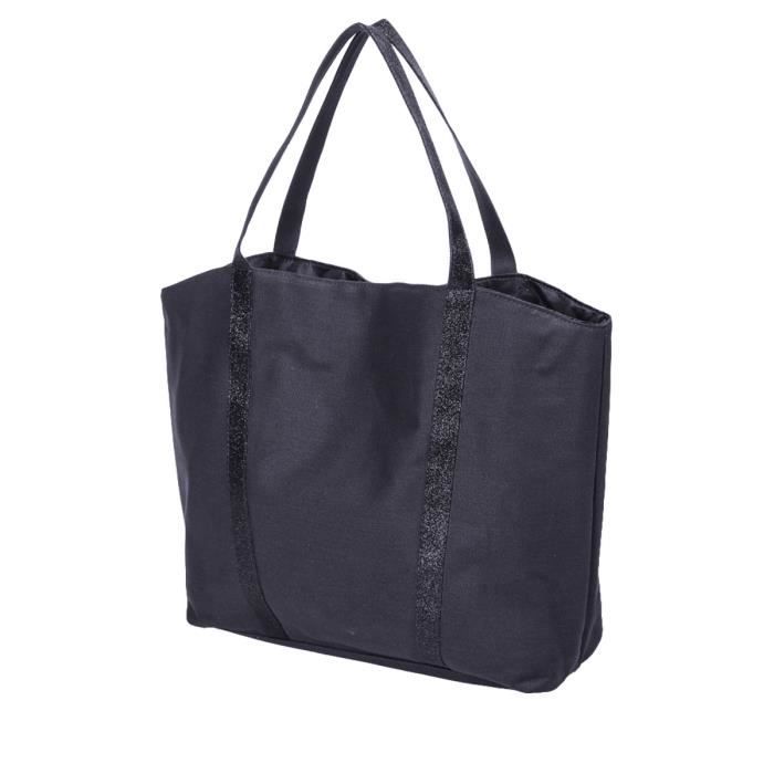 sac shopping ETERNEL E&L velours noir TBE
