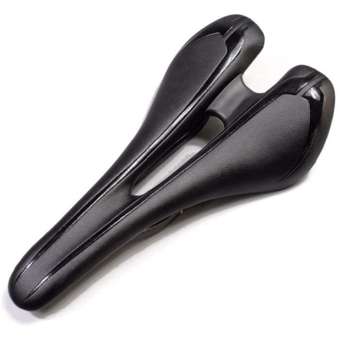 Selle De Vélo De Course Creuse WEST BIKING En Fibre De Carbone - Blanc - Pour Vélo Route, VTT, Gravel
