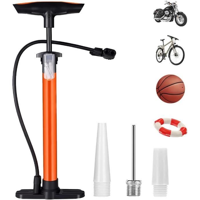 Gonfleur En Aluminium Pour Vélo, Pompe À Pédale Avec Manomètre