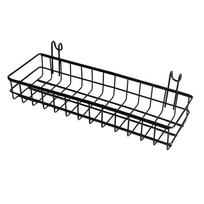 Panier De Rangement Mural En Acier - Pour Garage, Atelier, Bureau, Fourgonnette (56x24x12 Cm)