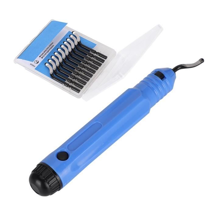 Kit De 3 Outils D'ébavurage Manuel - Pour Métal, Aluminium, Plastique, Résine 3D - Lame Interchangeable Et Manche Confortable - Idéal Modélisme Et Bricolage