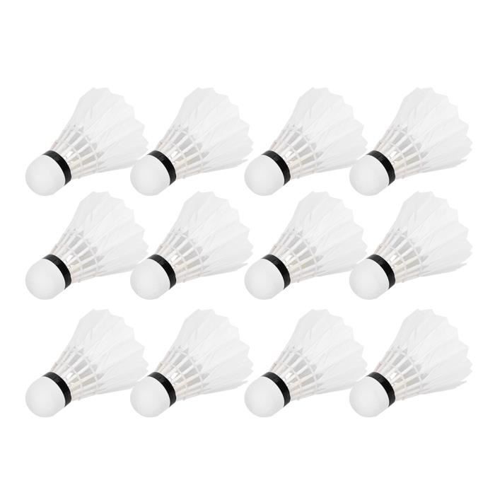 Lot Volants Badminton Chine Lot De 3 Balles De Badminton à Plumes Naturelles - Pour Matchs Et Entraînements Volants Badminton Plumes Naturelles
