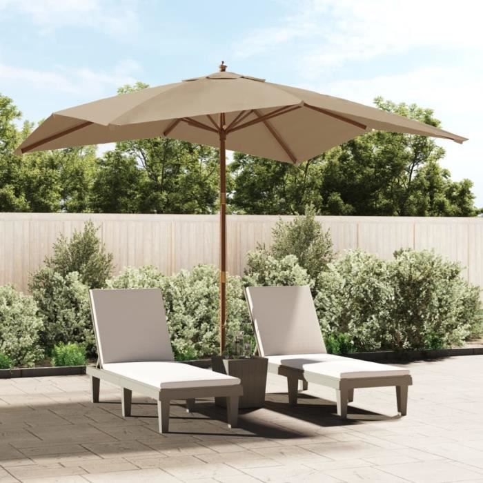 vidaXL Parasol de jardin 300x300 cm - vue 5