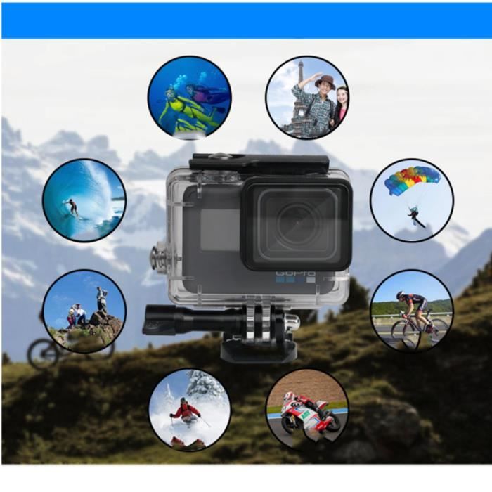 Waterproof Camera Case Underwater Protective Housing Shell Compatible For Gopro Hero7 Black Smartphone Cdiscount Telephonie