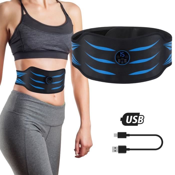 Ceinture Chauffante Minceur Ceinture Amincissante Ventre - Massage Vibrations 6 Modes Avec Chauffage 3 Niveaux Soin Corps électrique