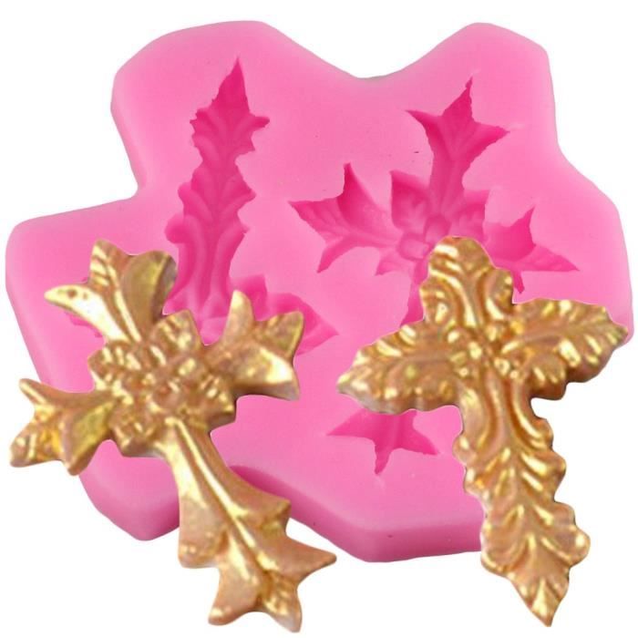 12 Moule à gâteau en Silicone avec sculpture en 3D dentelle fleur