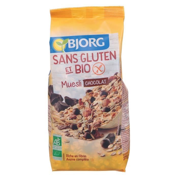 Muesli au chocolat Sans gluten 375g Cdiscount Au quotidien