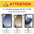 Coque Rotative pour Samsung Galaxy Tab A9 Plus 11 Pouces 2023 - Housse Pivotante à 360°, Étui Rotatif, Protection pour Samsu.[D36]-1