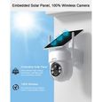 ANRAN Caméra Surveillance Extérieur sans Fil Solaire 2K 3MP HD Batteries Rechargeable avec panneau solaire intégrée-Q04-1